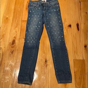 Paige Verdugo Ultra Skinny Embellished Jeans 25